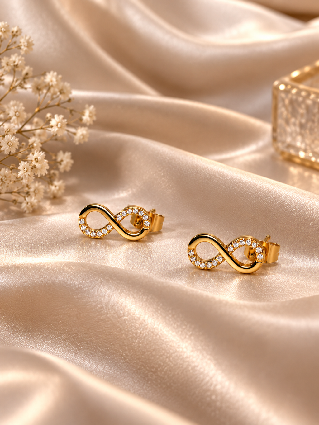 Eterna Infinity Stud Earrings