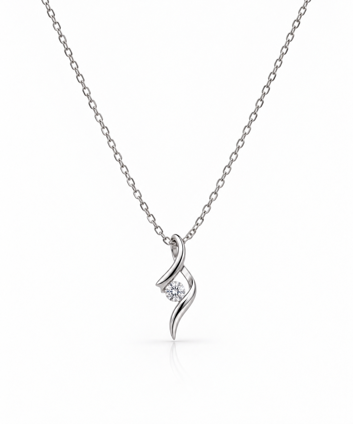 Elysia Silver Pendant Necklace